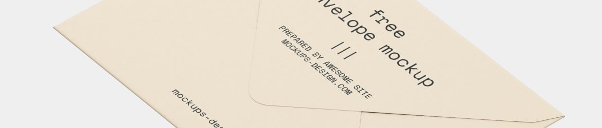 Single envelope mockup