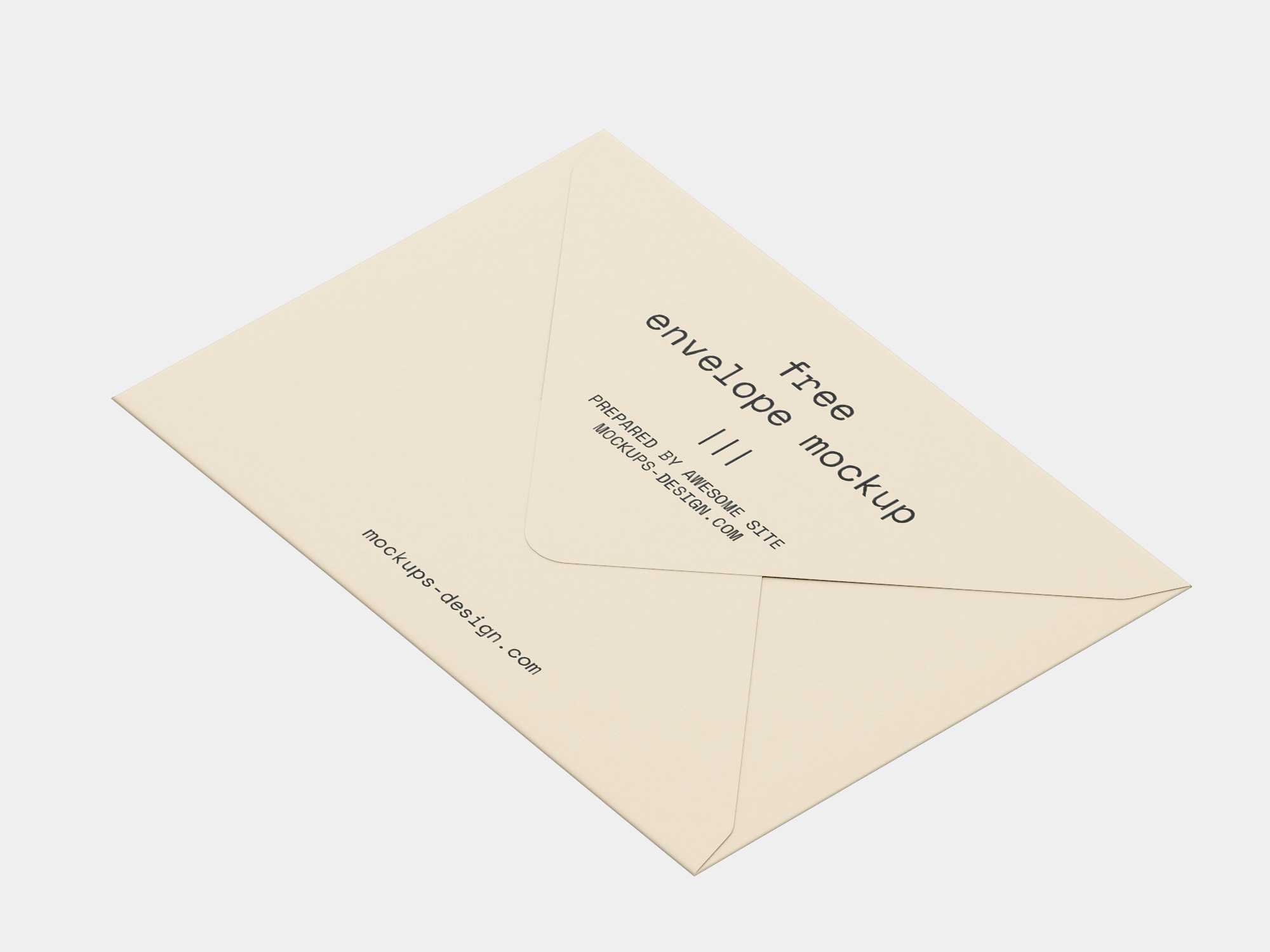 Single envelope mockup