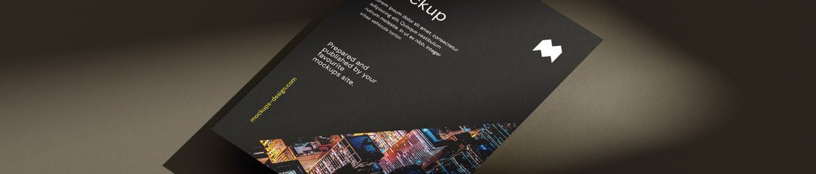 Single flyer mockup - Instant Download