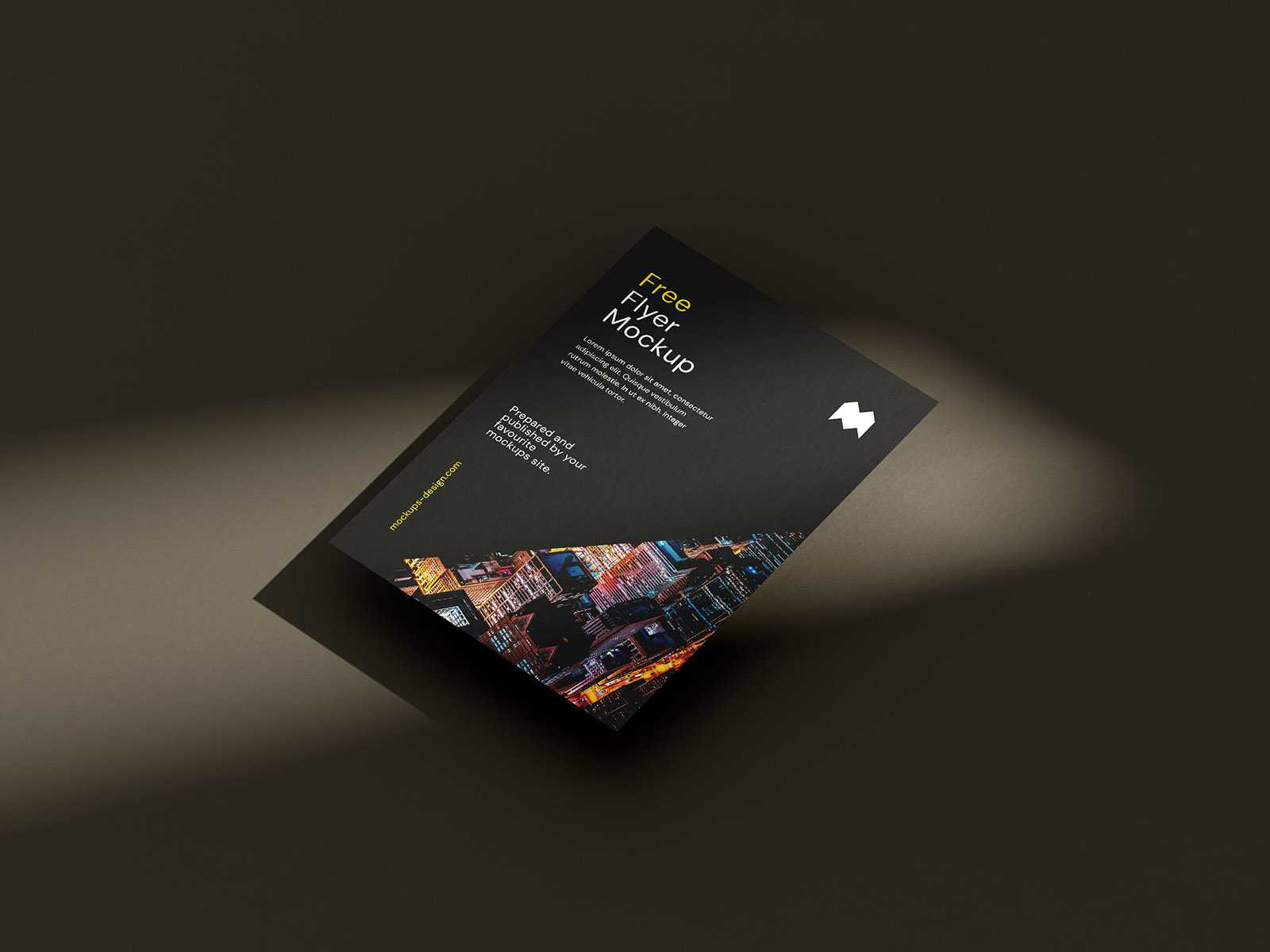 Single flyer mockup - Instant Download