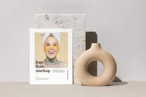 Single letter flyer mockup - Instant Download