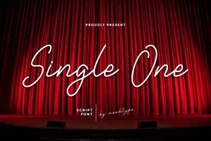 Single One Handwriting Font