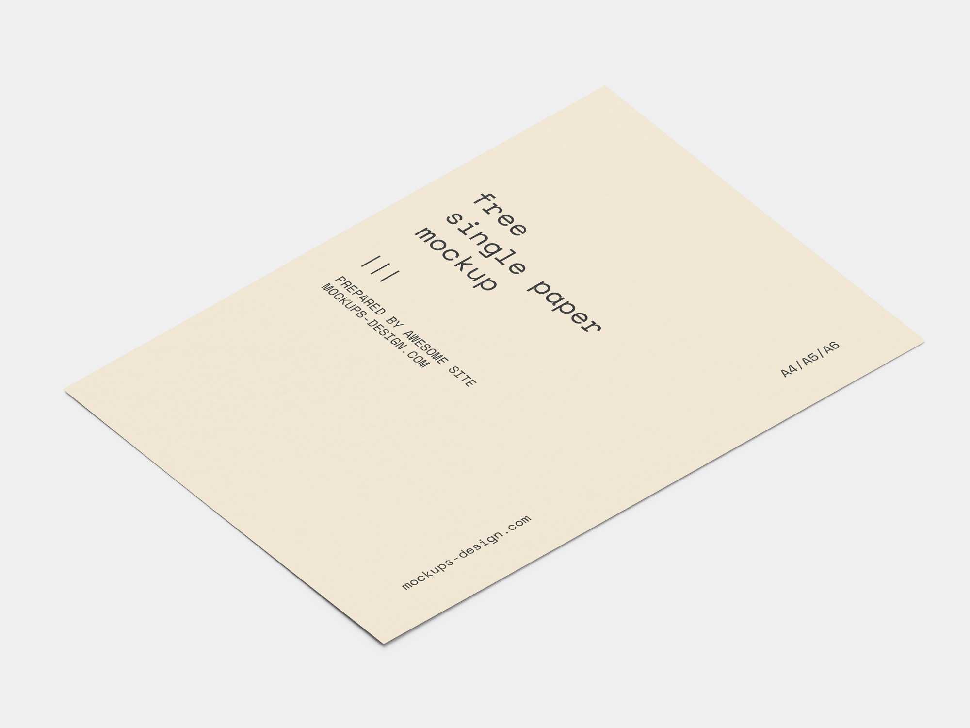 Single paper