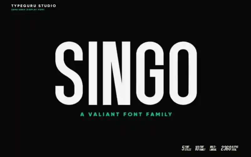Singo Sans Serif Font