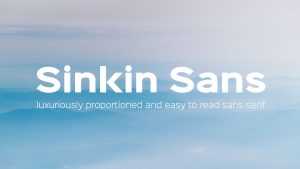 Sinkin Sans Font Family › Fontesk