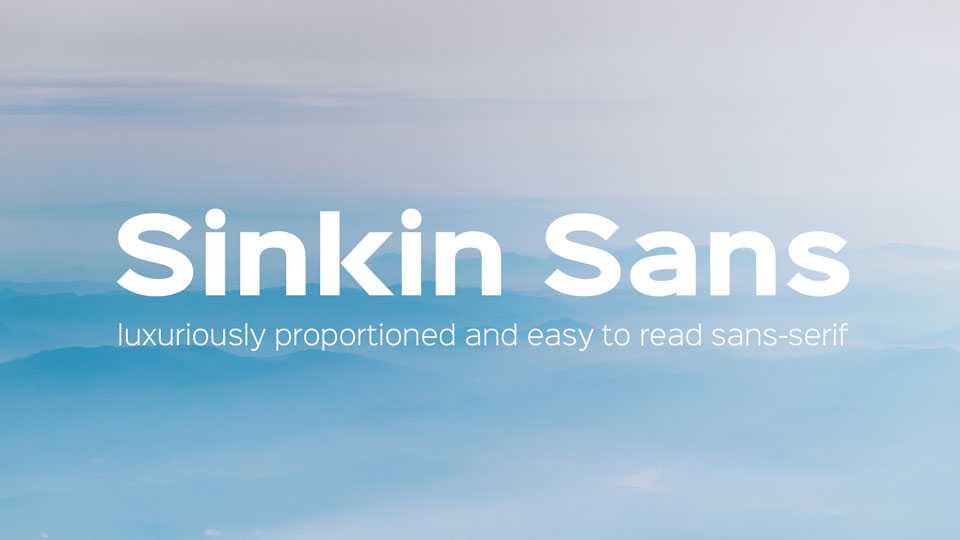 Sinkin Sans Font Family › Fontesk