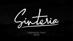 Sinteria Script Font › Fontesk