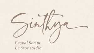 Sinthya Script Font › Fontesk