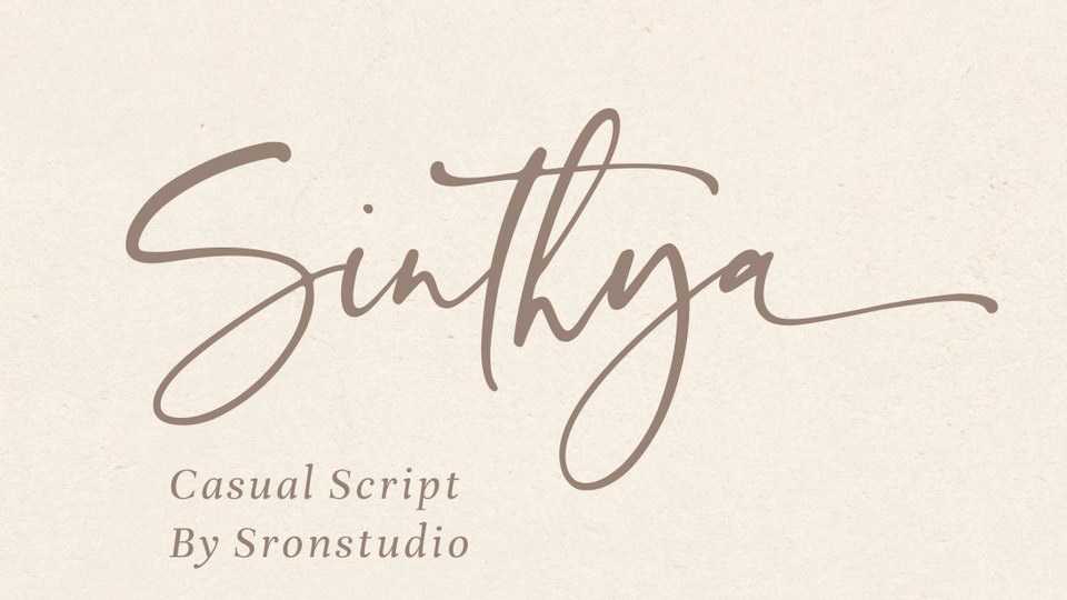 Sinthya Script Font › Fontesk