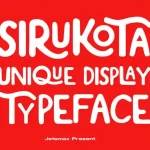 Sirukota Display Font