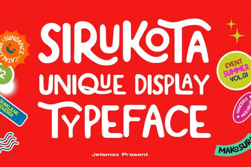 Sirukota Display Font