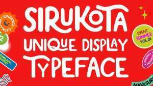 Sirukota Font › Fontesk