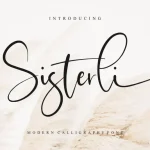 Sisterli Calligraphy Font