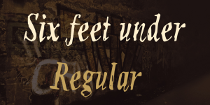 Six feet under Font