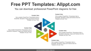 Six Rotation Triangle PowerPoint Diagram