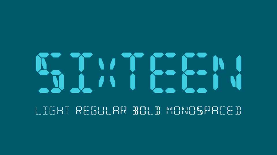Sixteen Font Family › Fontesk
