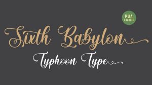 Sixth Babylon Script Font › Fontesk