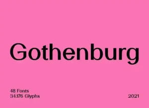 SK Gothenburg Sans Serif Font