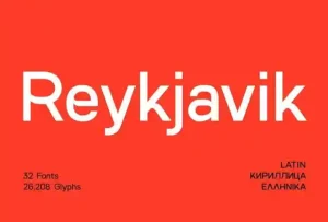 SK Reykjavik Sans Serif Font