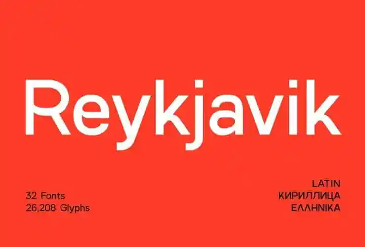 SK Reykjavik Sans Serif Font