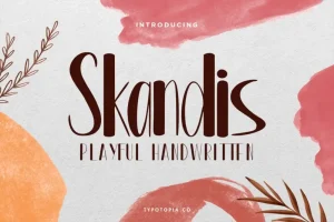 Skandis Playful Display Font