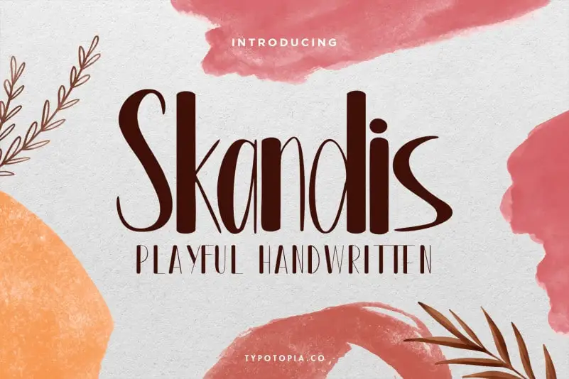 Skandis Playful Display Font