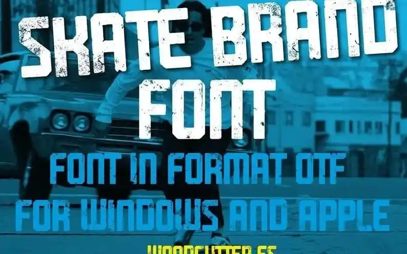 Skate Brand Display Font