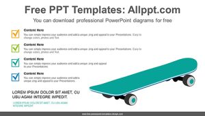 Skateboard PowerPoint Diagram Template