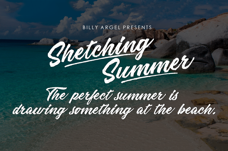 Sketching Summer Font