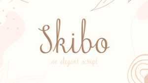 Skibo Script Font › Fontesk