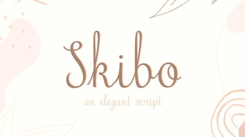 Skibo Script Font › Fontesk