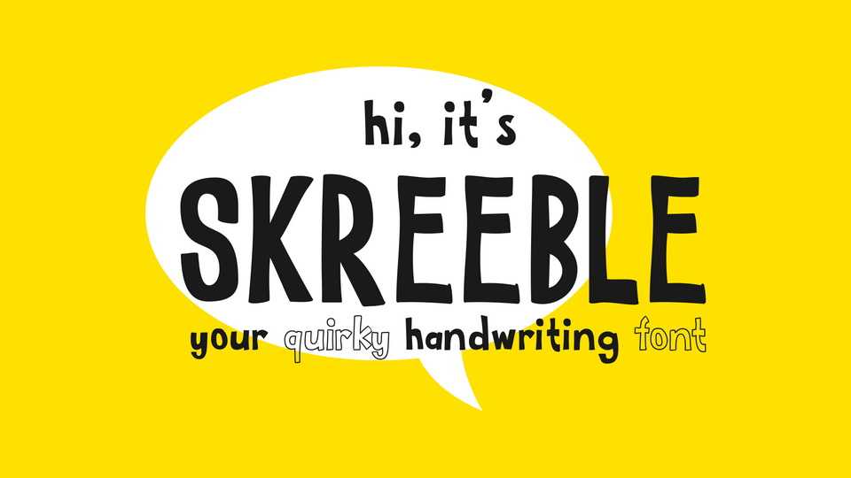 Skreeble Font › Fontesk