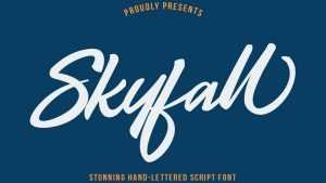 Skyfall Script Font › Fontesk