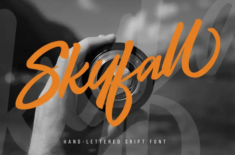 Skyfall - Script Font
