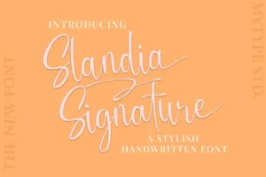 Slandia Signature Font