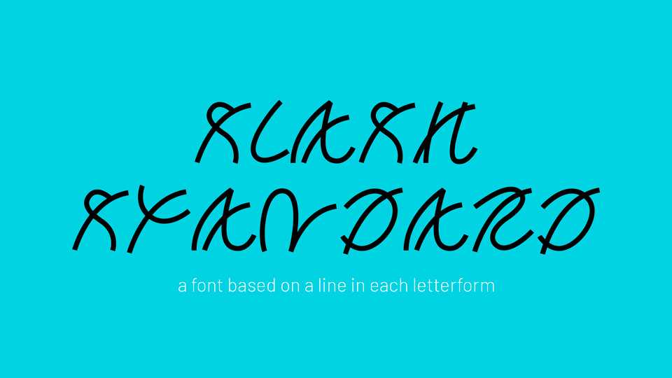 Slash Standard Font › Fontesk