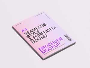 Sleek A4 brochure mockup