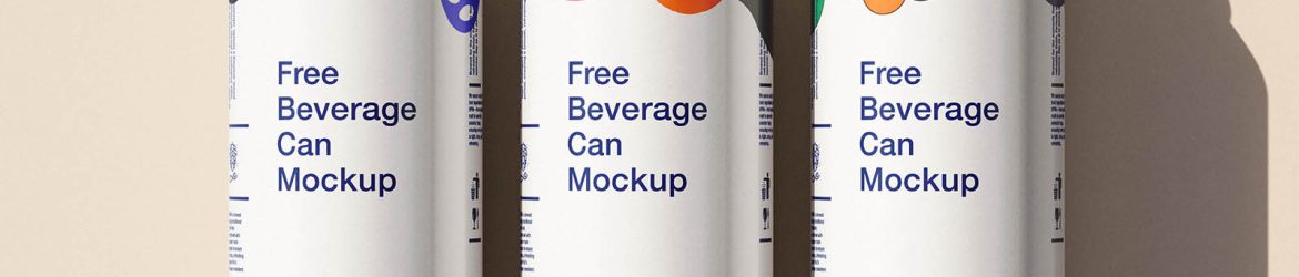 Sleek aluminium beverage can mockup Sleek aluminium beverage can mockup