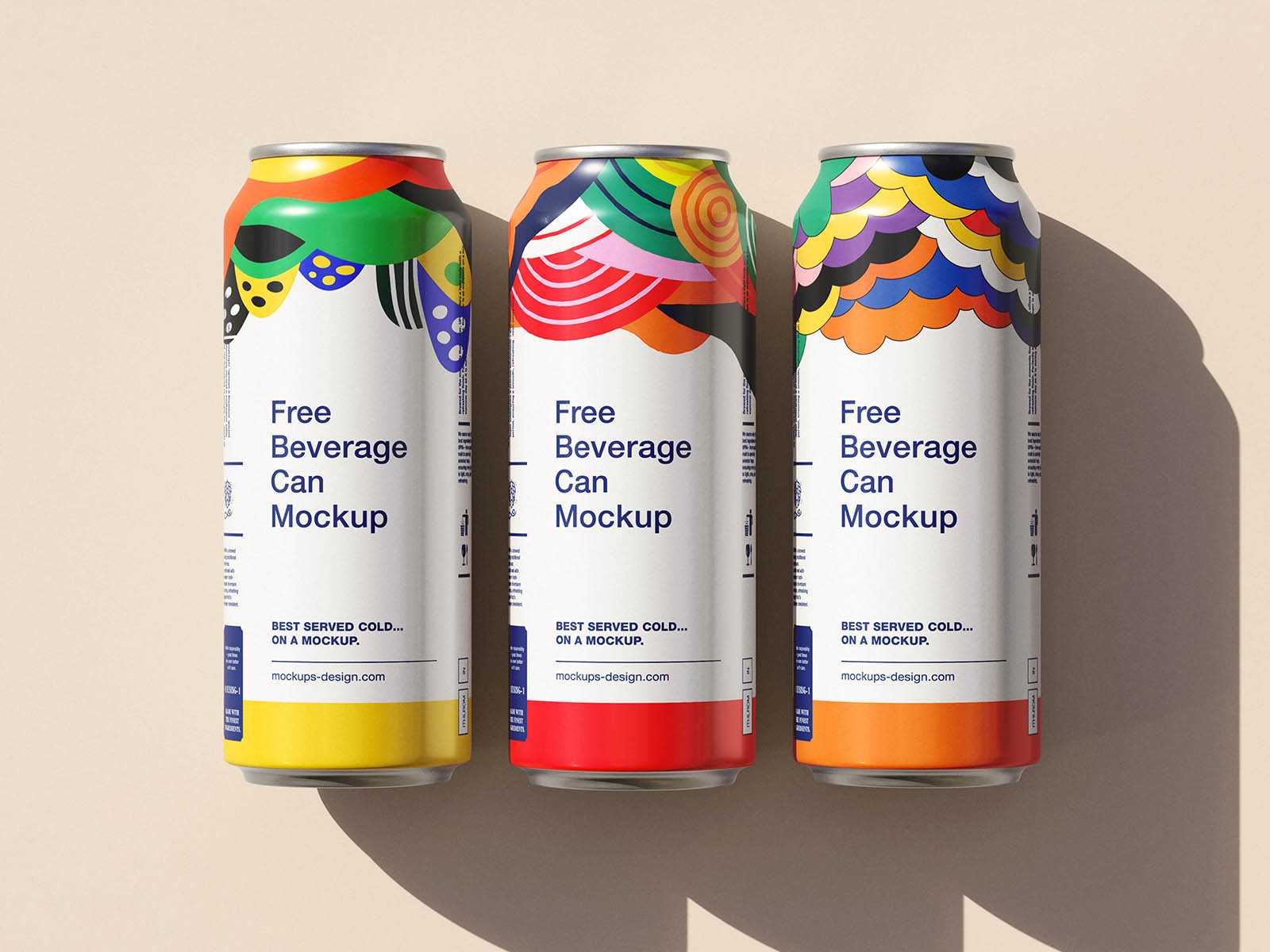 Sleek aluminium beverage can mockup