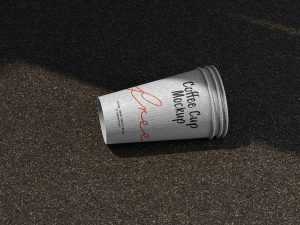 Sleek Paper Coffee Cup Mockup (PSD)