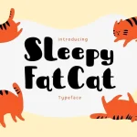 Sleepy Fat Cat Typeface