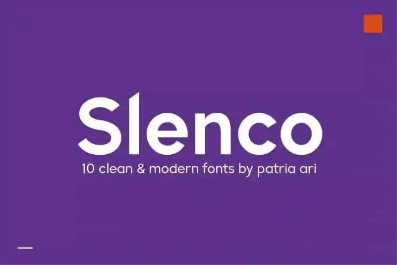 Slenco Sans Serif Font