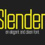Slender Font Family › Fontesk
