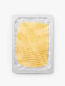 Sliced cheese tray mockup