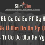 Slim Jim Font - Fonte Grátis Slim Jim Font