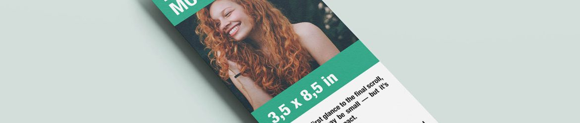 Slim vertical flyer mockup - Instant Download