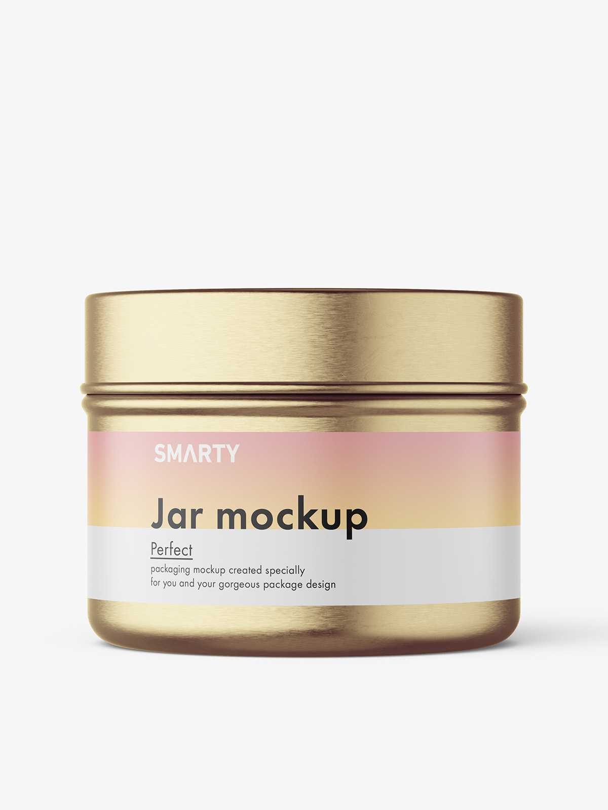 Slip lid tin mockup / 100 ml
