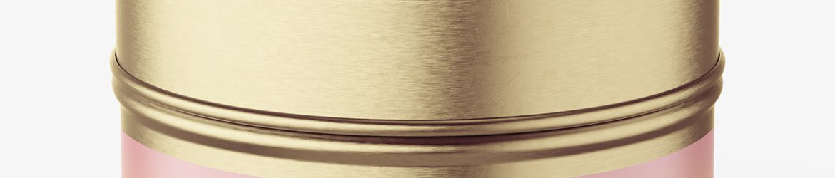 Slip lid tin mockup / 100 ml