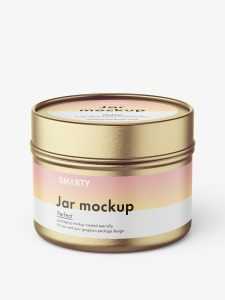 Slip lid tin mockup / 100 ml
