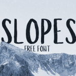 Slopes Brush Font - Fonte Grátis Slopes Brush Font